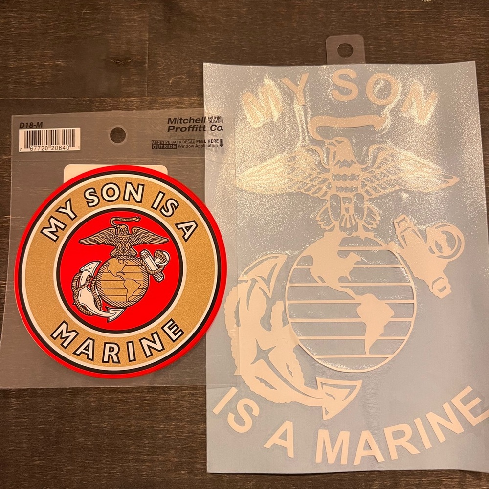 My Son Is A Marine Decals